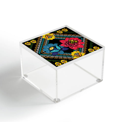 Juliana Curi Black More Flower Acrylic Box