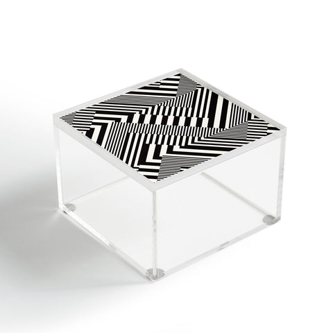 Juliana Curi Blackwhite Stripes Acrylic Box