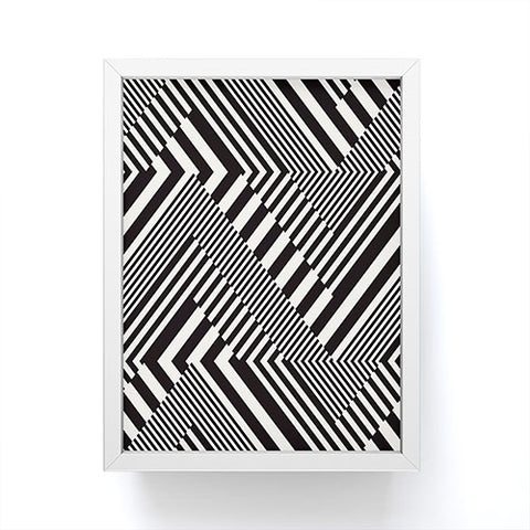 Juliana Curi Blackwhite Stripes Framed Mini Art Print