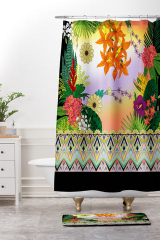 Juliana Curi Bothanical3 Shower Curtain And Mat
