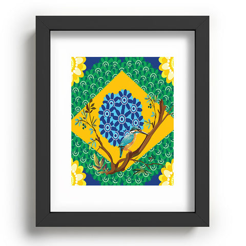 Juliana Curi Brazil Flag Recessed Framing Rectangle