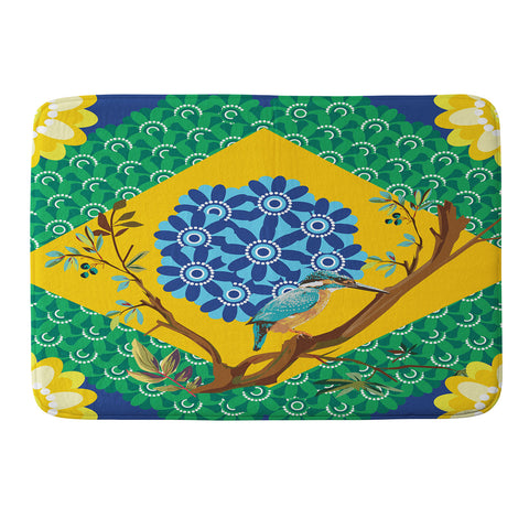 Juliana Curi Brazil Flag Memory Foam Bath Mat