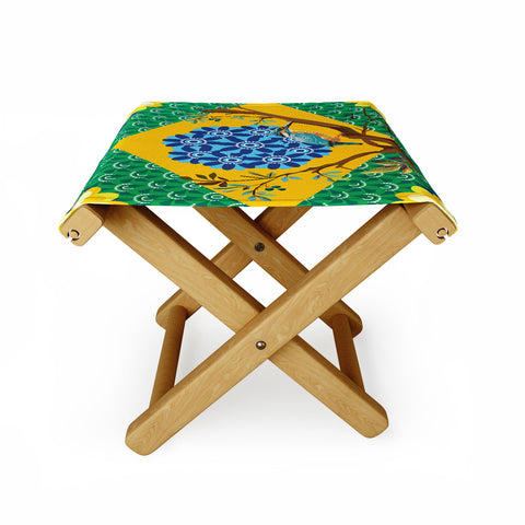 Juliana Curi Brazil Flag Folding Stool