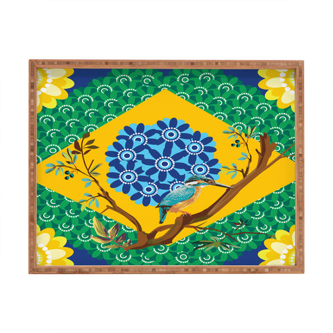Juliana Curi Brazil Flag Rectangular Tray
