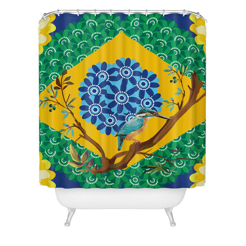 Juliana Curi Brazil Flag Shower Curtain