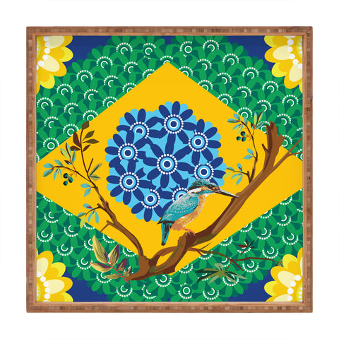 Juliana Curi Brazil Flag Square Tray