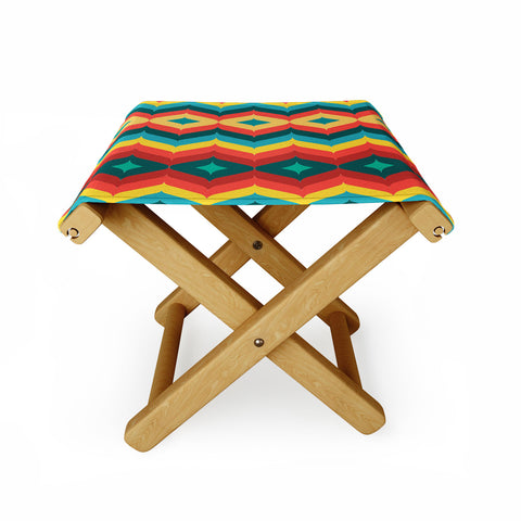 Juliana Curi Chevron 4 Folding Stool