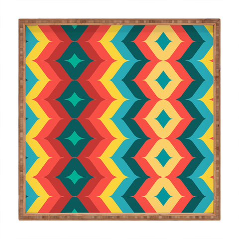 Juliana Curi Chevron 4 Square Tray