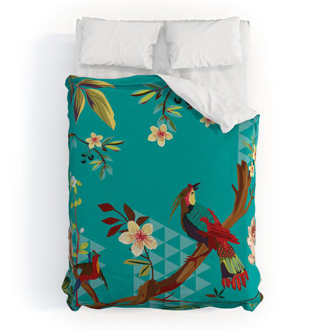 Juliana Curi Chinese Bird Duvet Cover