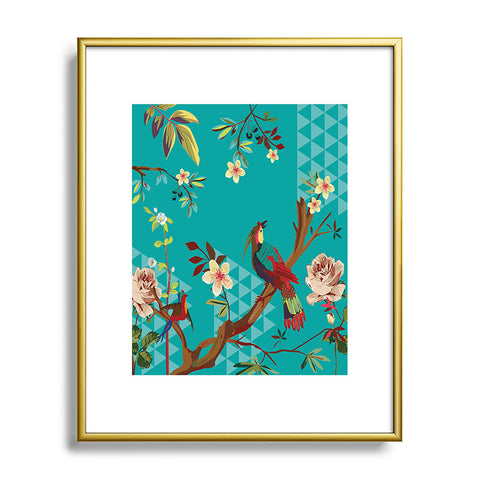 Juliana Curi Chinese Bird Metal Framed Art Print