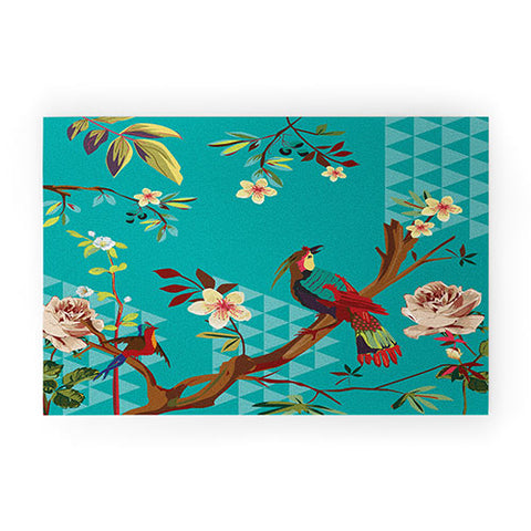 Juliana Curi Chinese Bird Welcome Mat