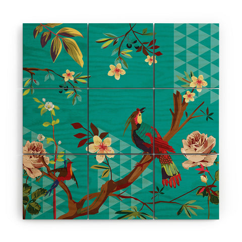 Juliana Curi Chinese Bird Wood Wall Mural