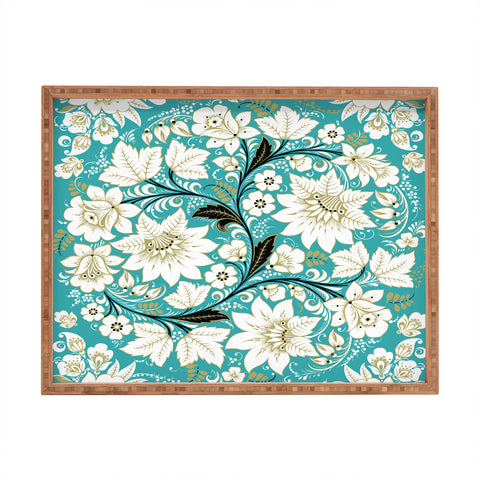 Juliana Curi Classic Turquoise Rectangular Tray