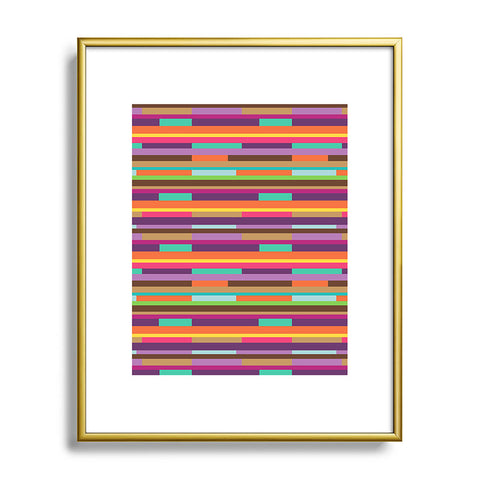 Juliana Curi Color Stripes Metal Framed Art Print