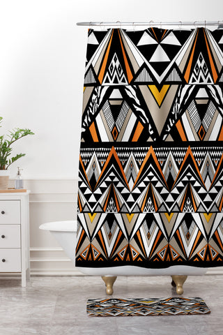 Juliana Curi Etnic Night Shower Curtain And Mat