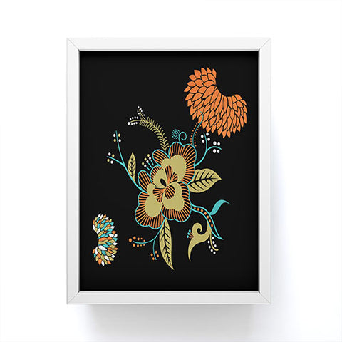 Juliana Curi Flower Black Framed Mini Art Print