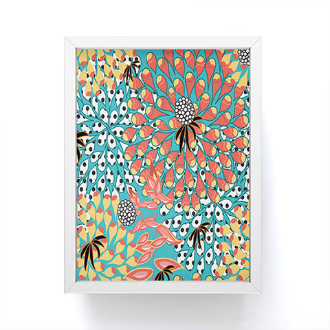 Juliana Curi Flower Dots 1 Framed Mini Art Print