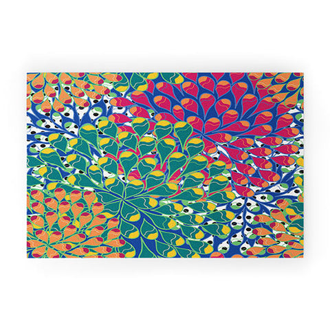 Juliana Curi Flower Dots 2 Welcome Mat