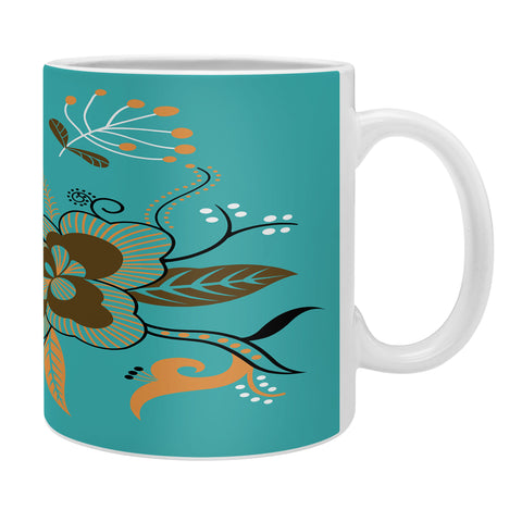 Juliana Curi Flower Turquesa Coffee Mug