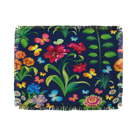 Juliana Curi Forest Alice 1 Throw Blanket