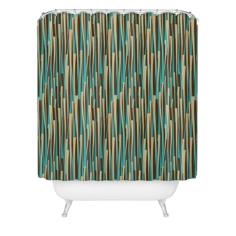 Juliana Curi Grass Modern Shower Curtain