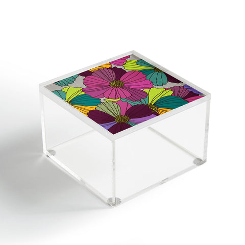 Juliana Curi Gray Flower Acrylic Box