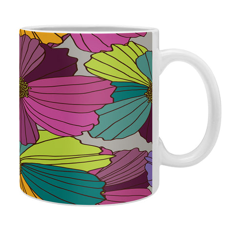 Juliana Curi Gray Flower Coffee Mug