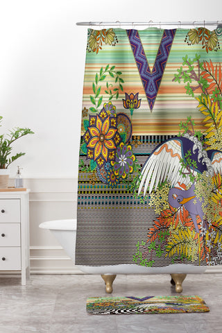 Juliana Curi Grou1 Shower Curtain And Mat