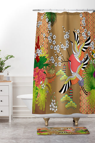 Juliana Curi Grou2 Shower Curtain And Mat