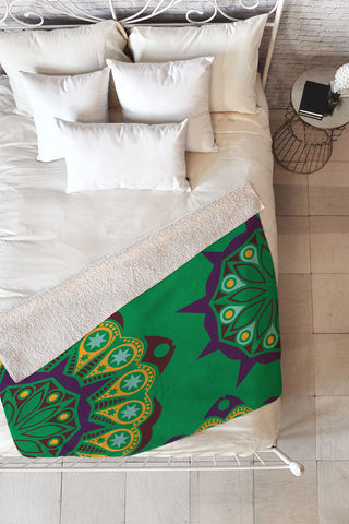 Juliana Curi India 7 Fleece Throw Blanket