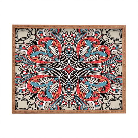 Juliana Curi Indu Offwhite Rectangular Tray