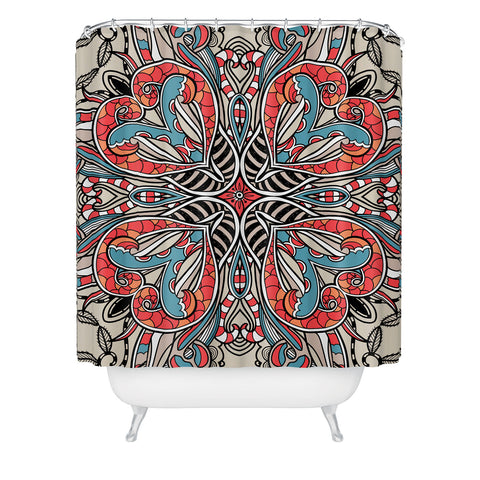 Juliana Curi Indu Offwhite Shower Curtain