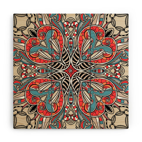 Juliana Curi Indu Offwhite Wood Wall Mural