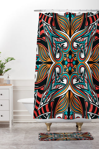 Juliana Curi Indu Shower Curtain And Mat