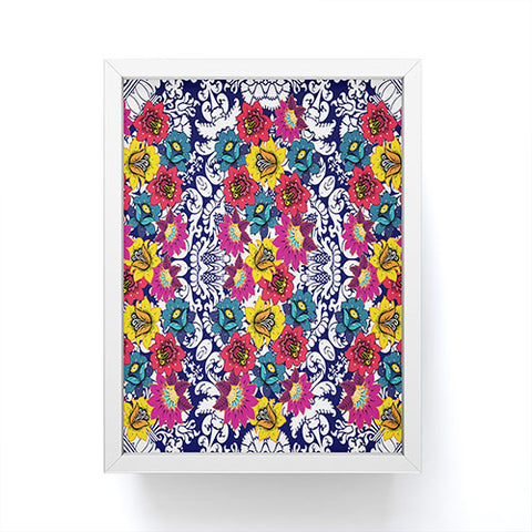 Juliana Curi Klein Blue Flower Framed Mini Art Print