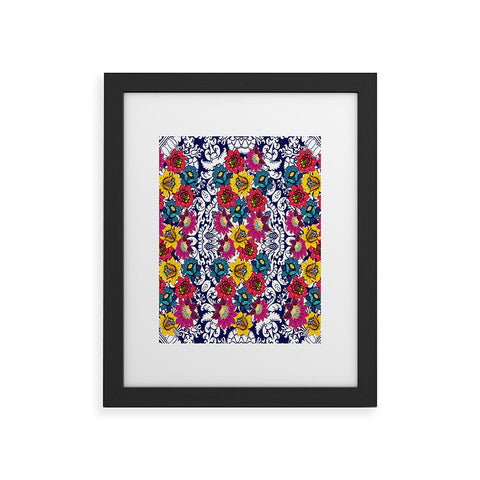 Juliana Curi Klein Blue Flower Framed Art Print