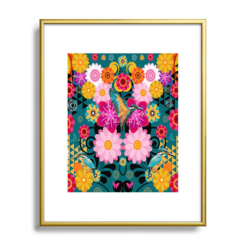 Juliana Curi Krabi Bird Metal Framed Art Print