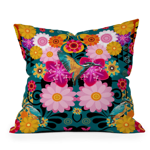 Juliana Curi Krabi Bird Throw Pillow