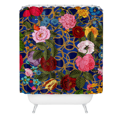 Juliana Curi Luxury Blue Shower Curtain