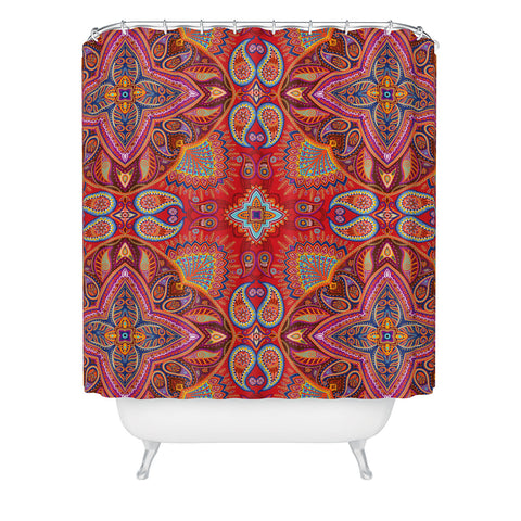 Juliana Curi Mandra Red Shower Curtain