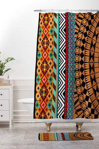 Juliana Curi maori Shower Curtain And Mat