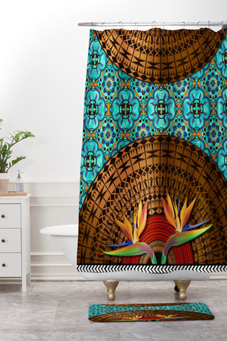 Juliana Curi maori2 Shower Curtain And Mat