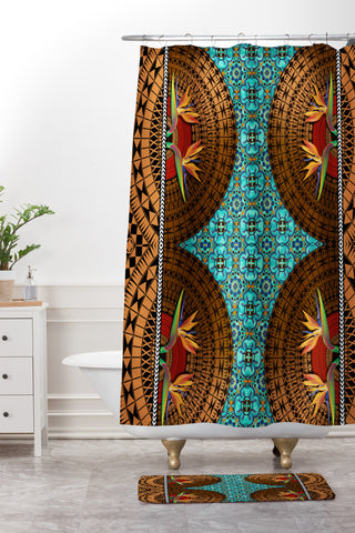 Juliana Curi maori3 Shower Curtain And Mat