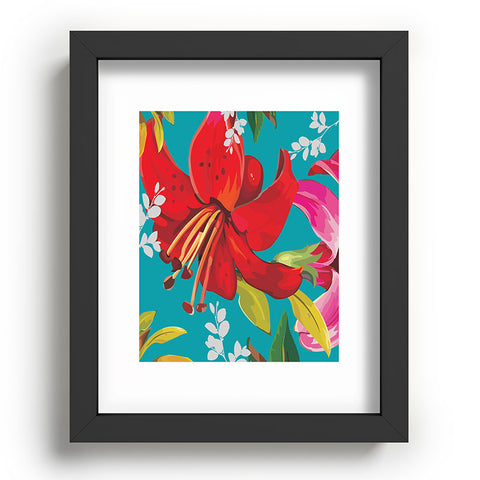 Juliana Curi Mix Flower 1 Recessed Framing Rectangle