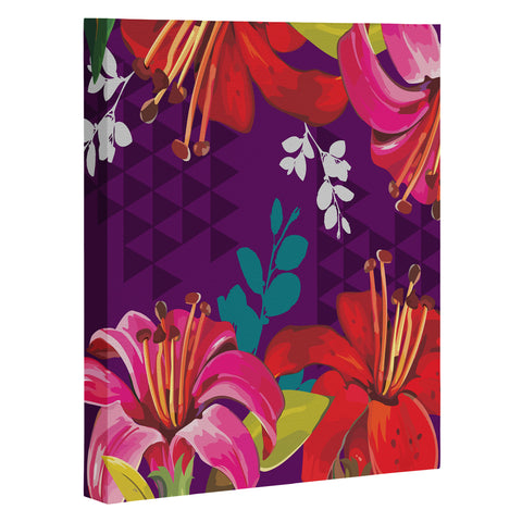 Juliana Curi Mix Flower 3 Art Canvas