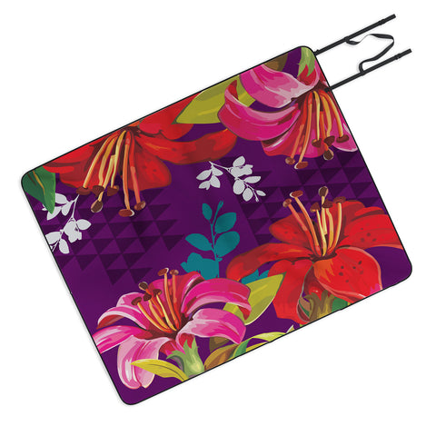 Juliana Curi Mix Flower 3 Picnic Blanket