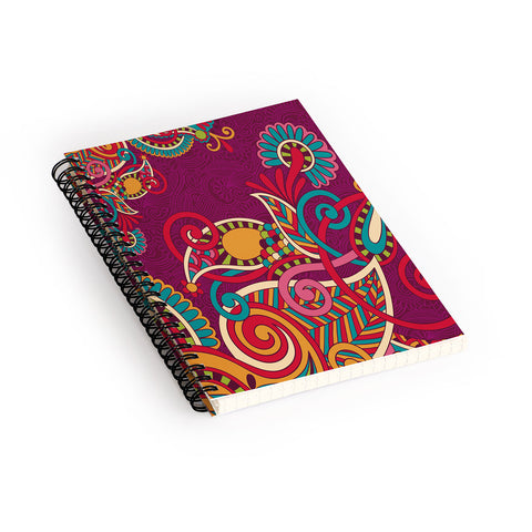 Juliana Curi Mix Pattern 2 Spiral Notebook