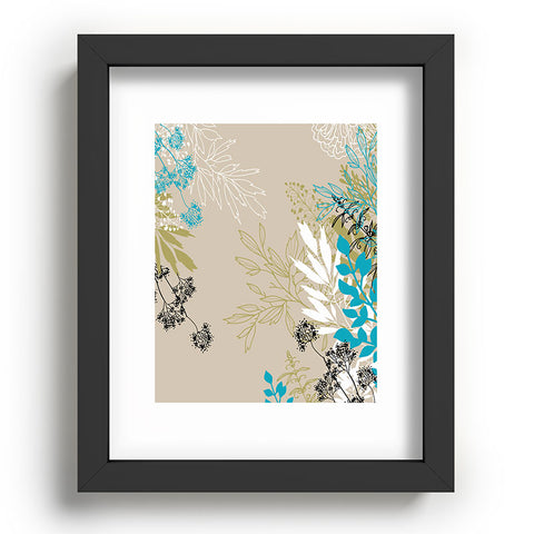 Juliana Curi Natural Leaves Recessed Framing Rectangle