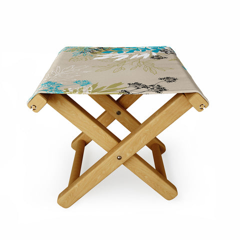 Juliana Curi Natural Leaves Folding Stool