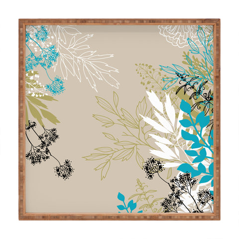 Juliana Curi Natural Leaves Square Tray